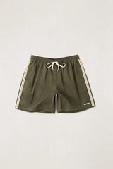WOVEN TAPE BEACH SHORT OLIVE