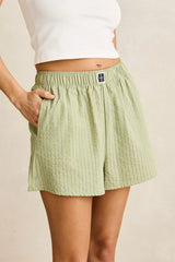 VISTA STRIPE SHORT - OLIVE