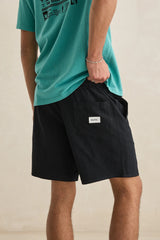 TEXTURED LINEN JAM - BLACK