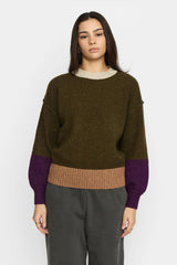 HEAVY BLOCK KNIT ARMY