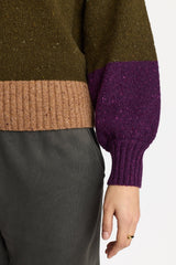 HEAVY BLOCK KNIT ARMY