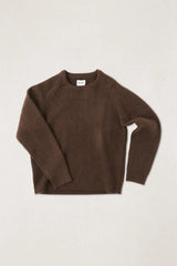 VINTAGE WAFFLE KNIT SWEATER CHOCOLATE
