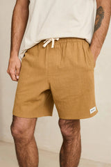 TEXTURED LINEN JAM - TOBACCO