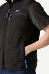 M's Retro Pile Vest - Black