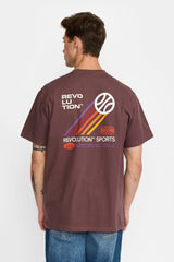 PRINTED T-SHIRT / 1458 SPO - DUSTPURPLE