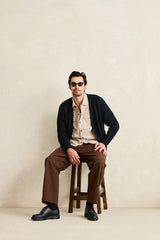 HERITAGE BLOOM CARDIGAN MIDNIGHT