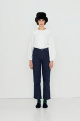 HORSES BUTTONED BLOUSE - OFF-WHITE