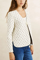 LONDON CHECK REVERSIBLE QUILTED JACKET CHOCOLATE
