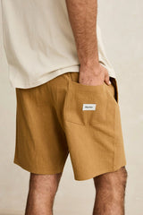 TEXTURED LINEN JAM - TOBACCO