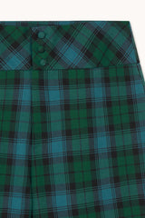 CHECK PANTS - DEEP BLUE/DARK GREEN