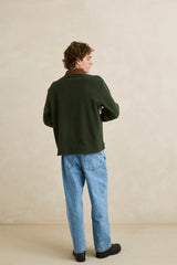 AWAKE POLAR FLEECE POLO FOREST