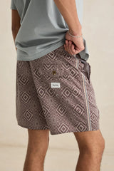 MOSAIC HERITAGE BEACH SHORT - LATTE