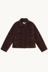 DENIM JACQUARD JACKET - NAVY