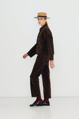 DENIM JACQUARD JACKET - NAVY