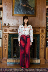 STRIPES JEANS Base *dark red/navy*