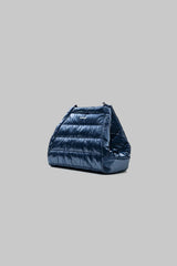 MARCHE TOTE MEDIUM MARINE BLUE METALLIC PUFFER