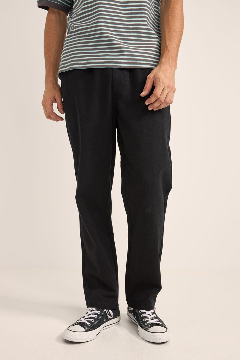 BRUSHED JAM PANT - BLACK