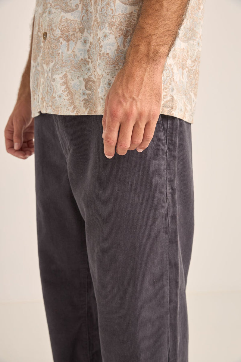 CORD TROUSER - CHARCOAL