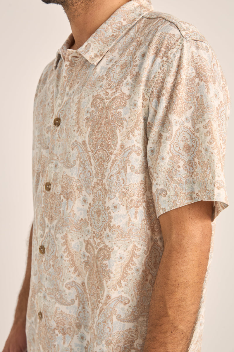 JEAN PAISLEY SS SHIRT - CREAM