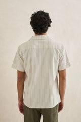 VACATION STRIPE SS SHIRT - NATURAL