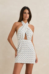 SEACLIFF HEALTER MINI DRESS - NATURAL
