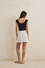 SEACLIFF MINI SKIRT - NATURAL
