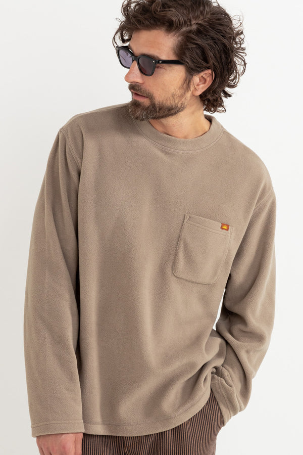 AWAKE POLAR FLEECE LS - STONE