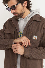 HICKORY STRIPE WORK SHIRT - CEDAR