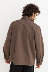 HICKORY STRIPE WORK SHIRT - CEDAR