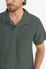 VINTAGE TERRY POLO - SEA GRASS