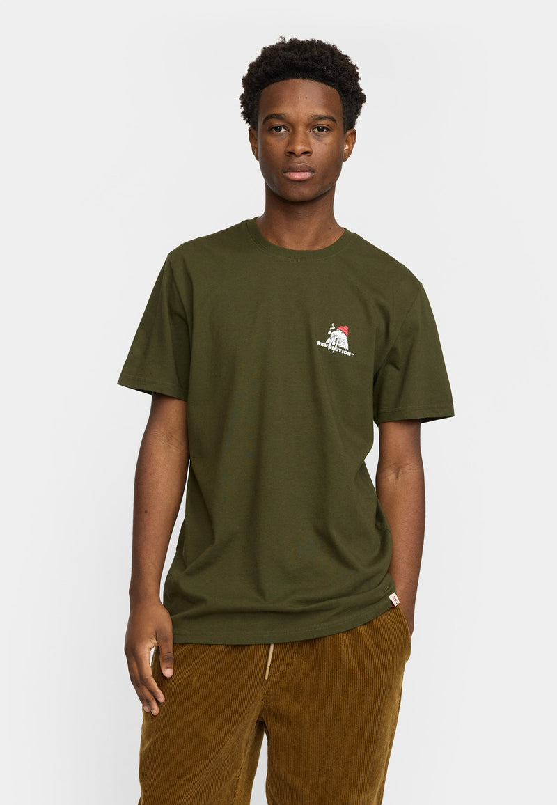 PRINTED T-SHIRT / 1427 WAL - ARMY