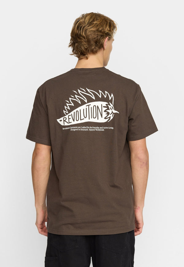 APPLICATION T-SHIRT / 1428 CHI - BROWN