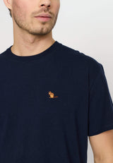 APPLICATION T-SHIRT / 1433 BEA - NAVY MELANGE