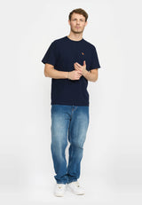 APPLICATION T-SHIRT / 1433 BEA - NAVY MELANGE