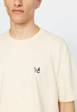 APPLICATION T-SHIRT / 1433 DAT - OFFWHITE MELANGE