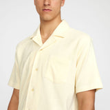 Terry Short-Sleeved Cuban Shirt / 3823 -Off-White