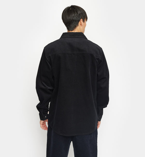 OVERSHIRT W. ZIPPER / 3970 - BLACK