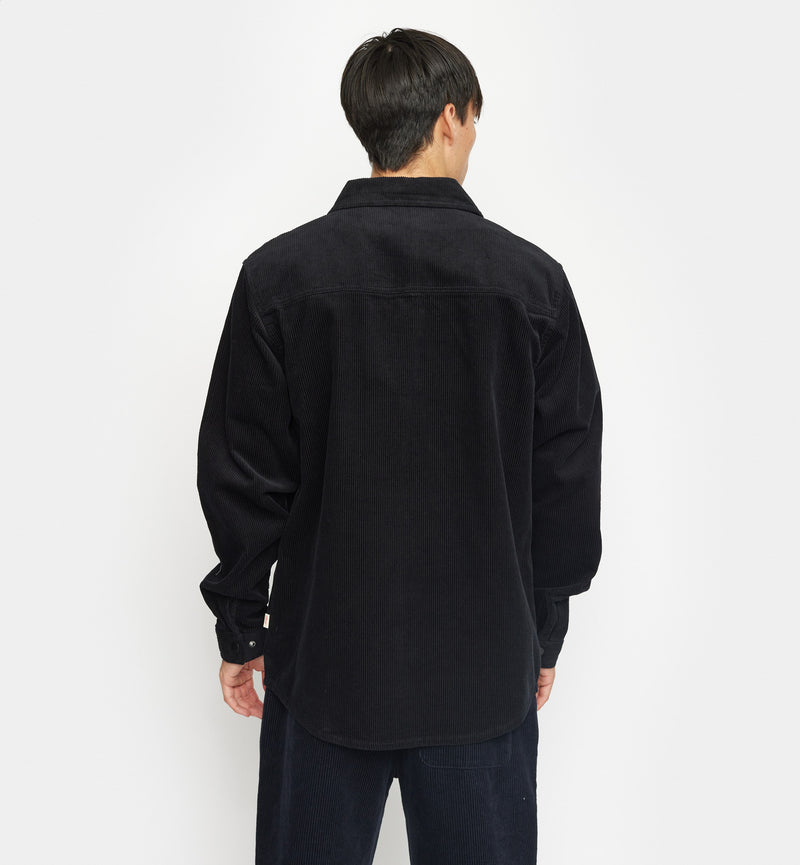 OVERSHIRT W. ZIPPER / 3970 - BLACK