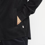 OVERSHIRT W. ZIPPER / 3970 - BLACK