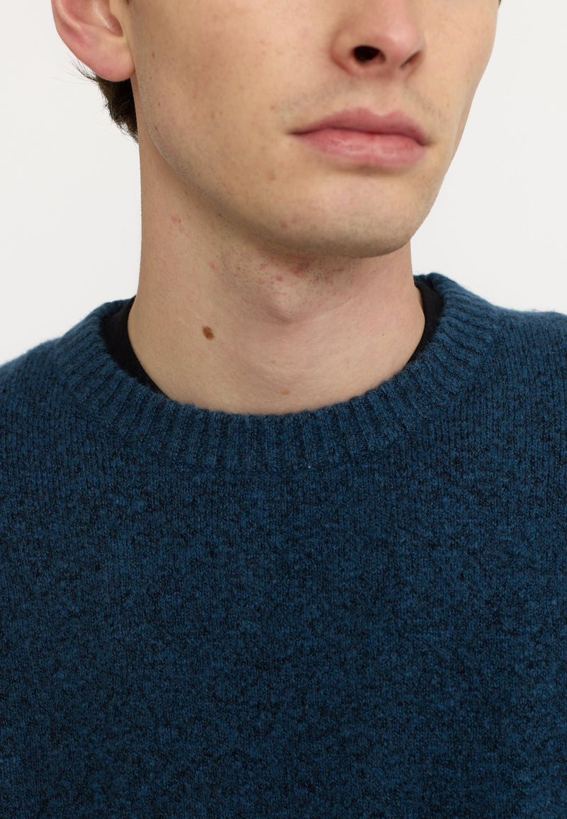 KNIT SWEATER / 6537 - BLUE