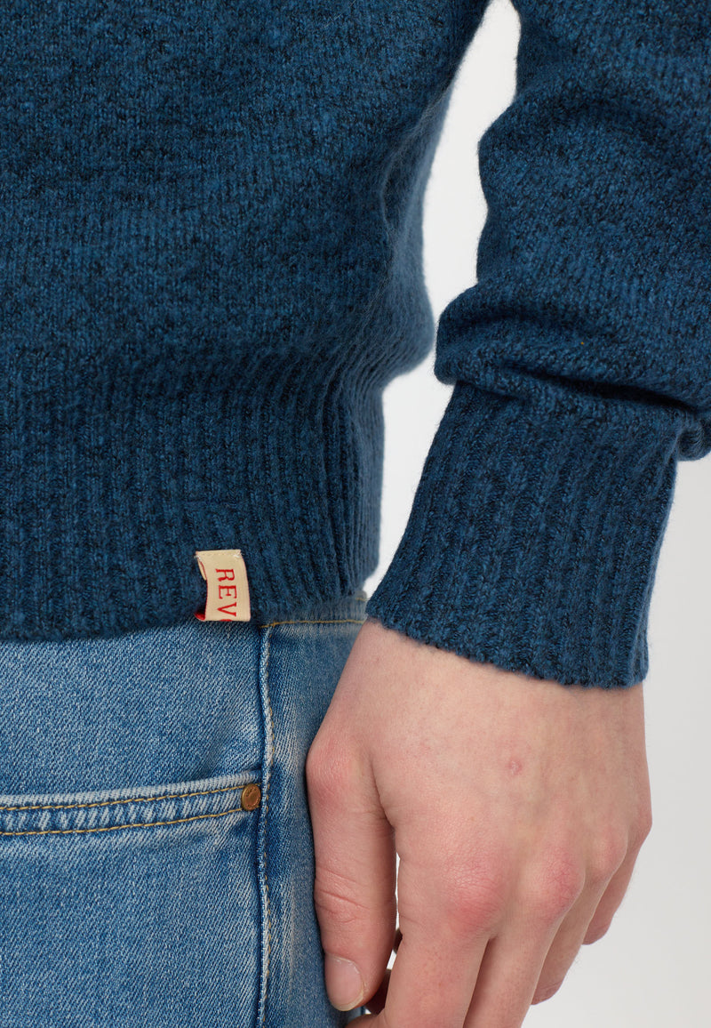 KNIT SWEATER / 6537 - BLUE