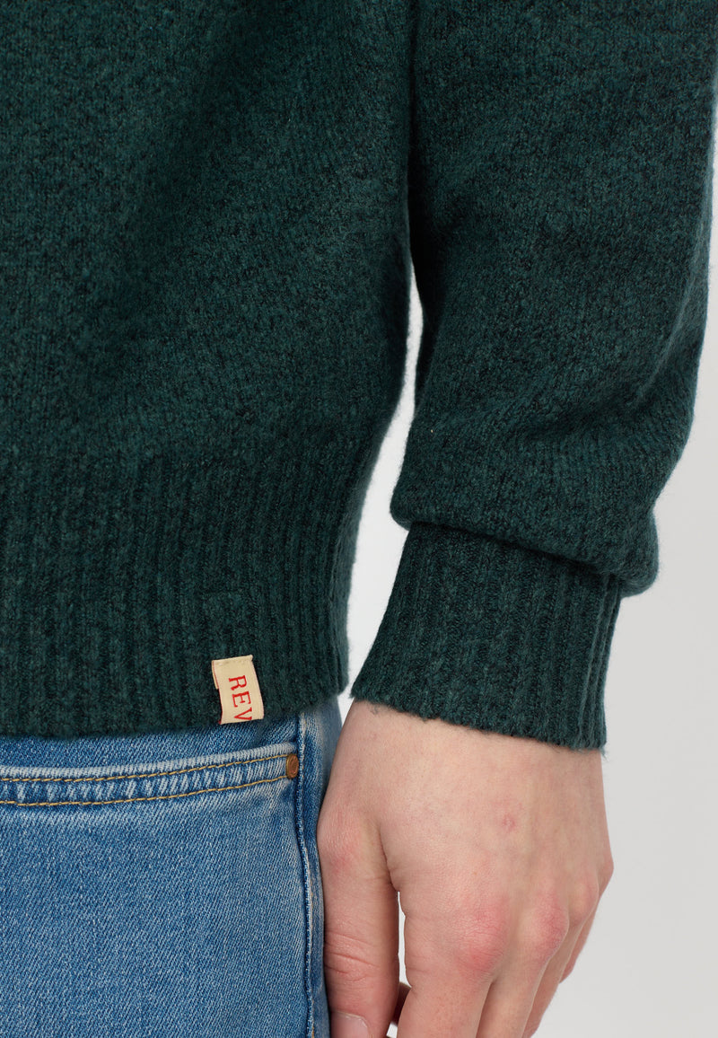 KNIT SWEATER / 6537 - GREEN