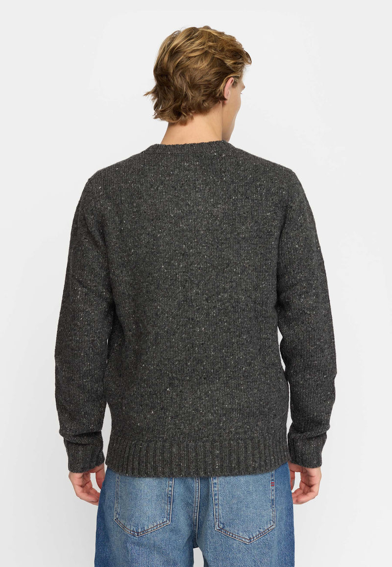 KNIT SWEATER / 6538 - BLACK