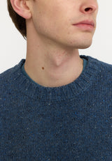 KNIT SWEATER / 6538 - BLUE