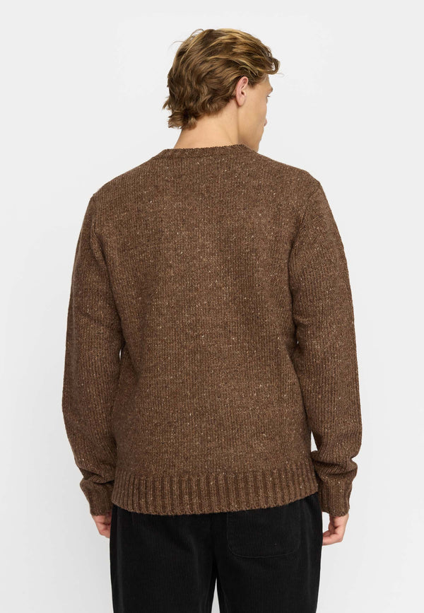 KNIT SWEATER / 6538 - BROWN