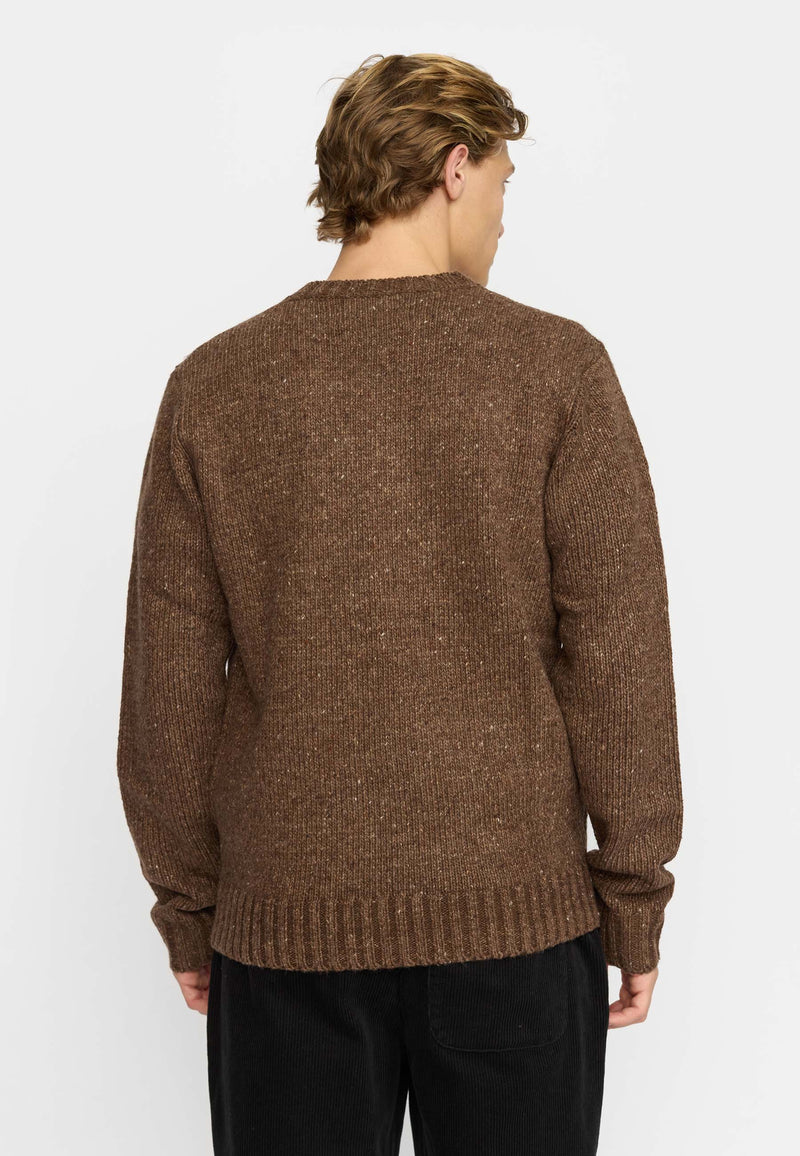 KNIT SWEATER / 6538 - BROWN