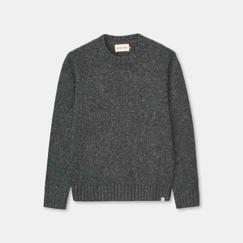 KNIT SWEATER / 6538 - BLACK