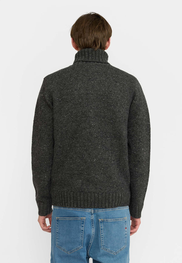 HIGH-NECK SWEATHER / 6568 - BLACK