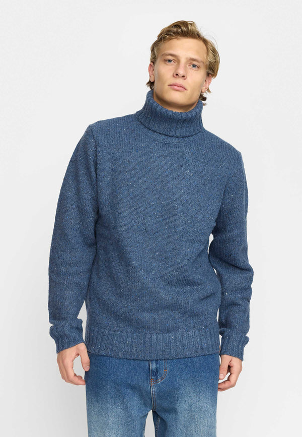 HIGH-NECK SWEATHER / 6568 - BLUE