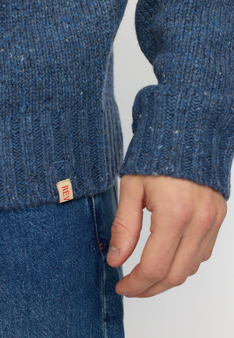 HIGH-NECK SWEATHER / 6568 - BLUE